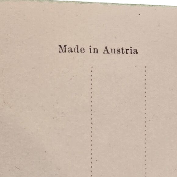 Victorian Austrian Novelty Pocket Env. Post Card Romance Love Pink Rose Garden - Picture 6 of 7